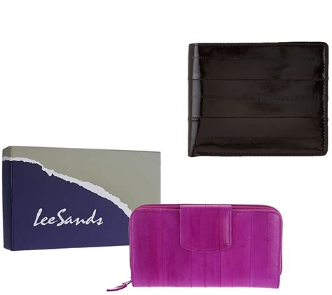 leesan elk skin card cases with rfid protection|Lee Sands Eelskin Credit Card Case with RFID Protection on QVC.